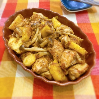 さつまいもと鶏肉のレモンマーマレード煮♪